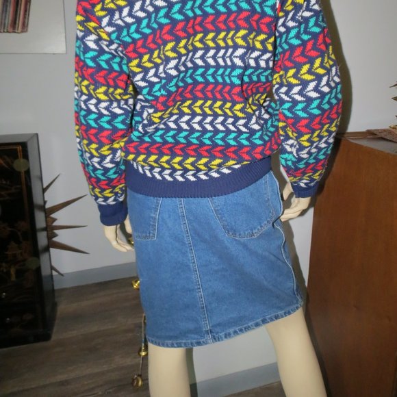 Vintage 80s Giorgio Sant Angelo Denim Skirt - Picture 6 of 10